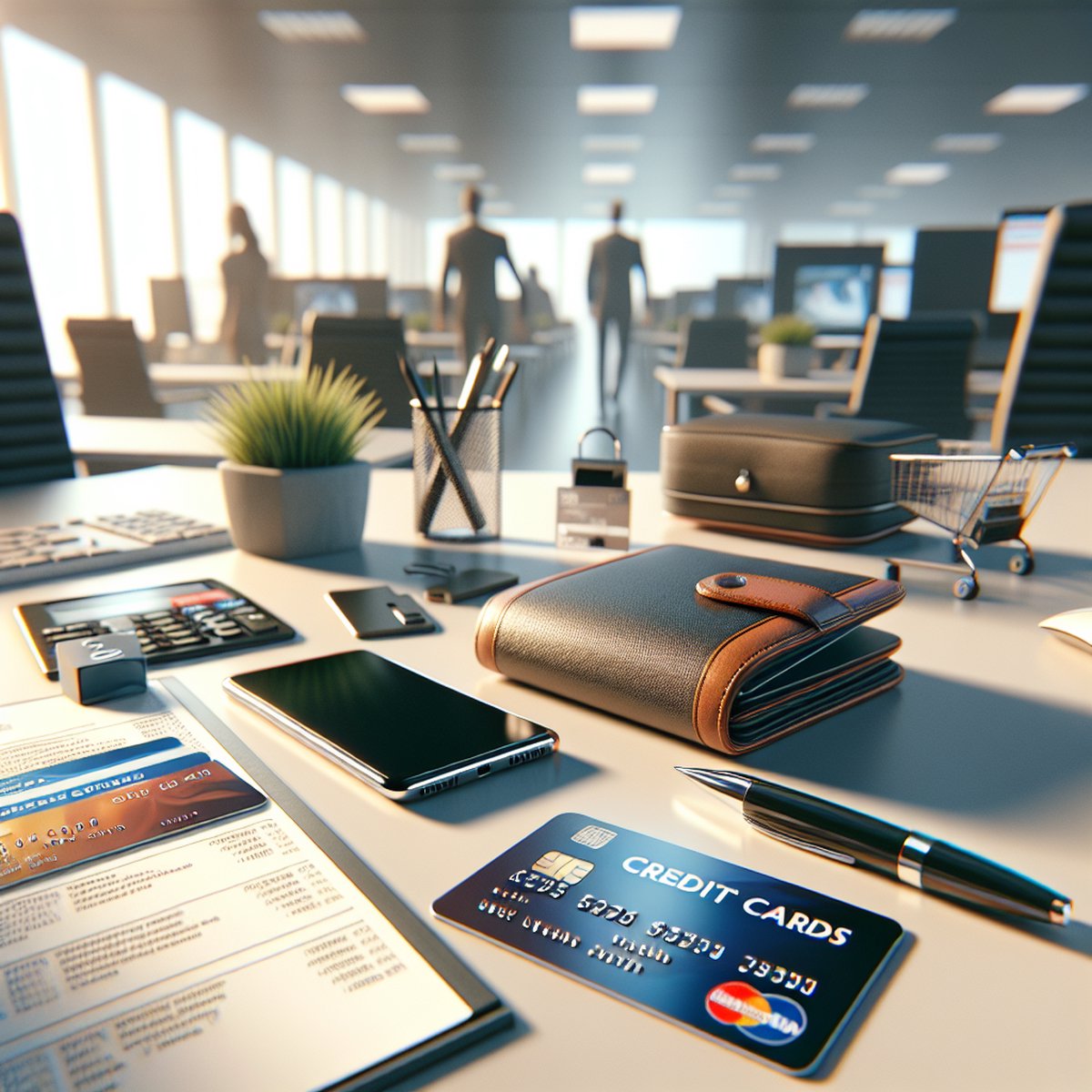 Credit Cards Wallet Smartphone Shopping Discounts